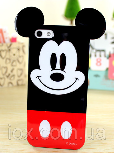 Глянцевий силіконовий Міккі Маус чохол для Iphone 5/5S
