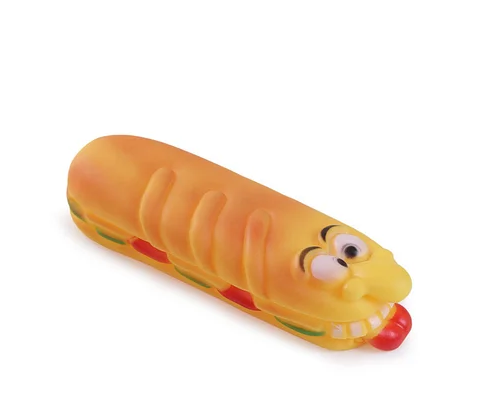 Іграшка для собак Boris Батон Пика вінілова з пищалкою 17x3 см EKPT-37