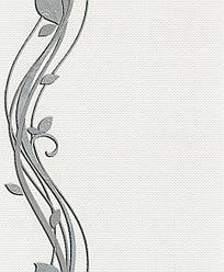 Шпалери квіти в зал, Сірі шпалери для спальні Vinil LS Амриа ВКС5-1302 (0,53х10.05 м)