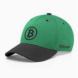Кепка бейсболка INAL Біткоін Bitcoin BTC S / 53-54 Зелений 2453