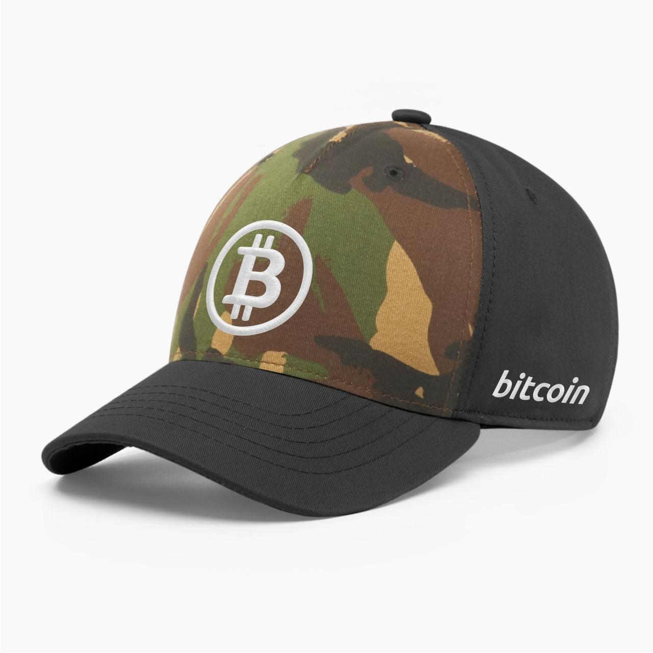 Кепка бейсболка INAL Биткоин Bitcoin BTC M / 55-56 RU Хаки 5155