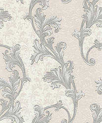 Шпалери з квітами, Білі шпалери в спальню 2020 Vinil LS Бенедикт ВКП6-1171 (0,53х10.05 м)