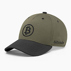 Кепка бейсболка INAL Біткоін Bitcoin BTC S / 53-54 Хакі 15853