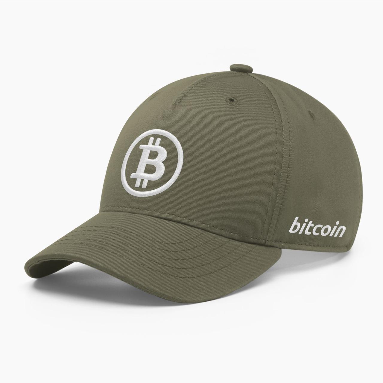 Кепка бейсболка INAL Біткоін Bitcoin BTC S / 53-54 Хакі 16353, фото 1