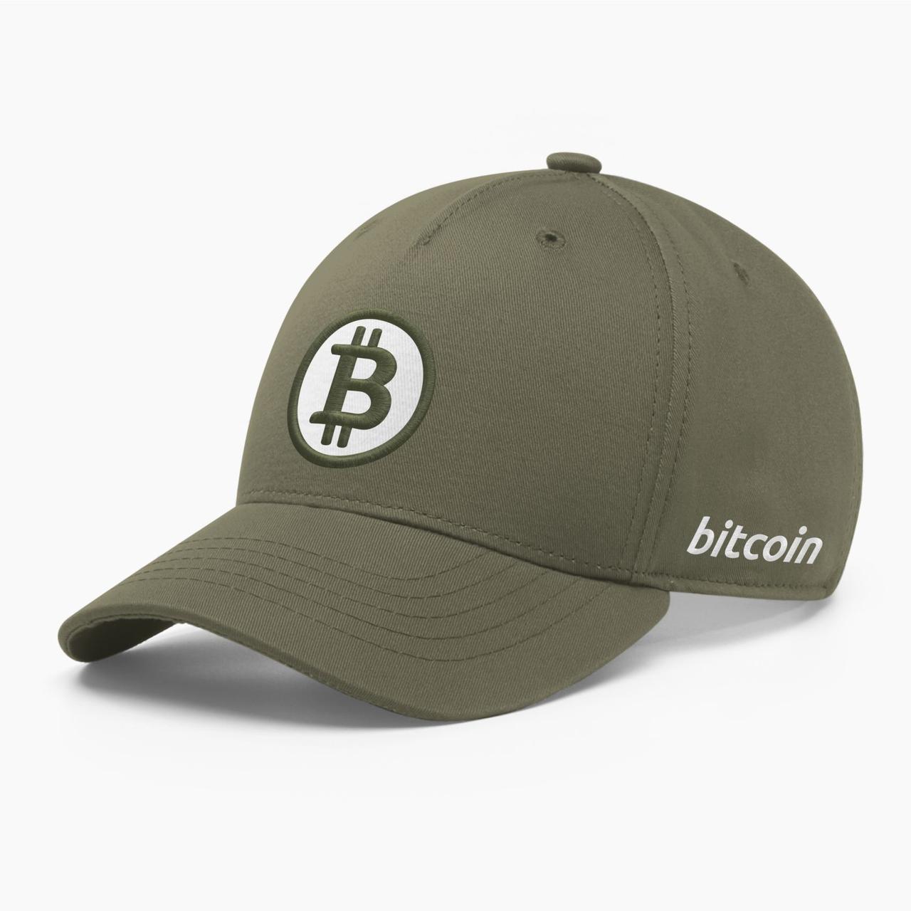 Кепка бейсболка INAL Біткоін Bitcoin BTC S / 53-54 Хакі 16953