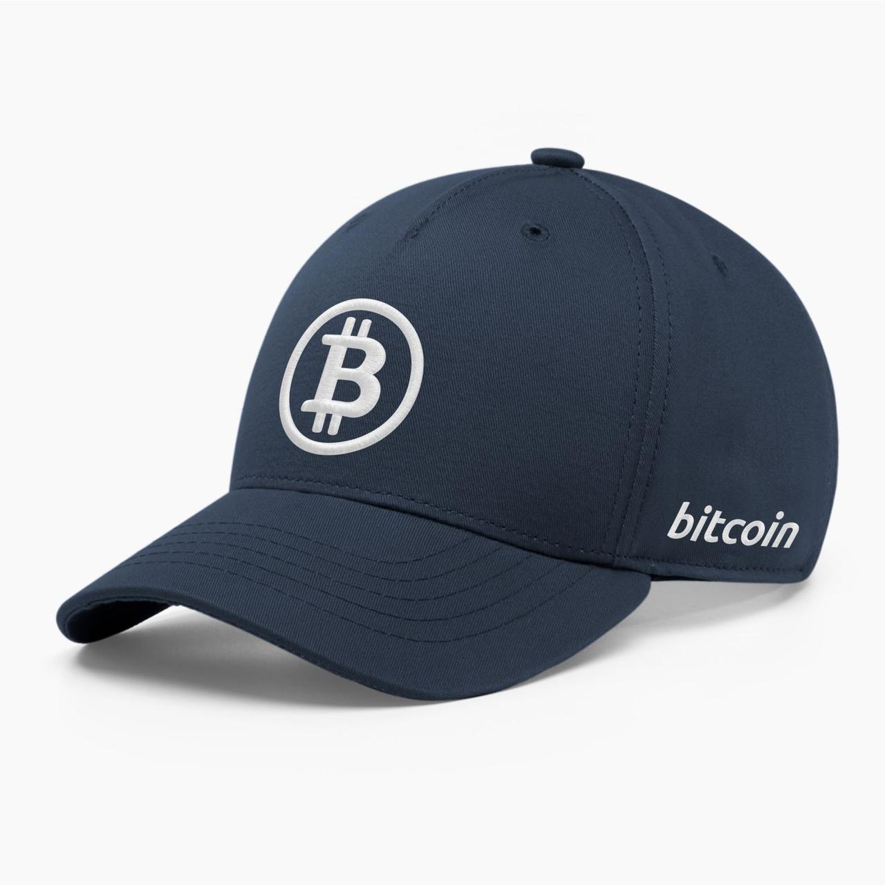 Кепка бейсболка INAL Біткоін Bitcoin BTC S / 53-54 Темно-синій 23053
