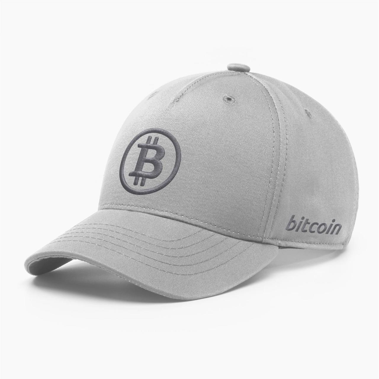 Кепка бейсболка INAL Біткоін Bitcoin BTC S / 53-54 Світло-сірий 61553