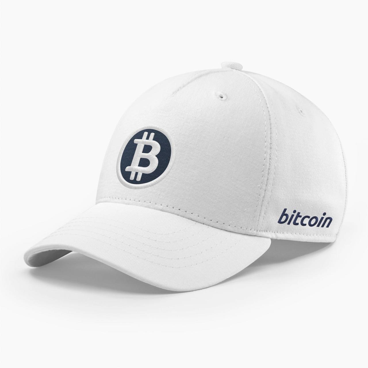 Кепка бейсболка INAL Біткоін Bitcoin BTC S / 53-54 Білий 74353