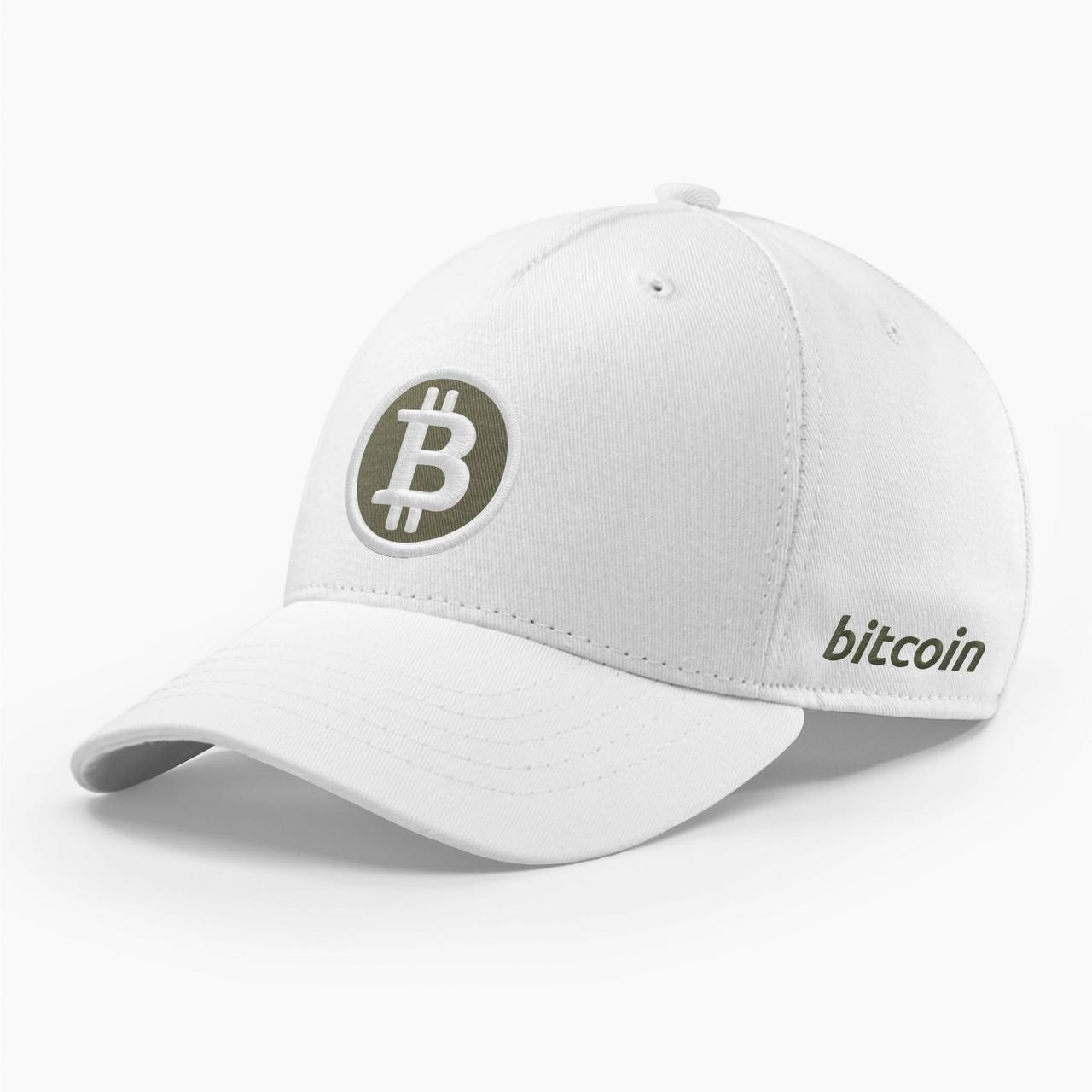 Кепка бейсболка INAL Біткоін Bitcoin BTC S / 53-54 Білий 80853, фото 1