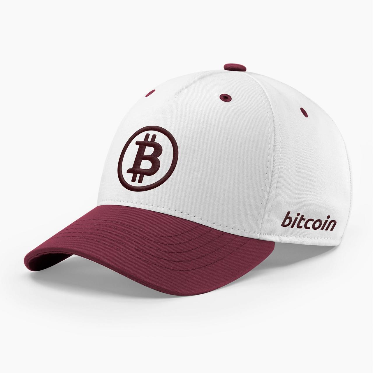 Кепка бейсболка INAL Біткоін Bitcoin BTC S / 53-54 Білий 87553