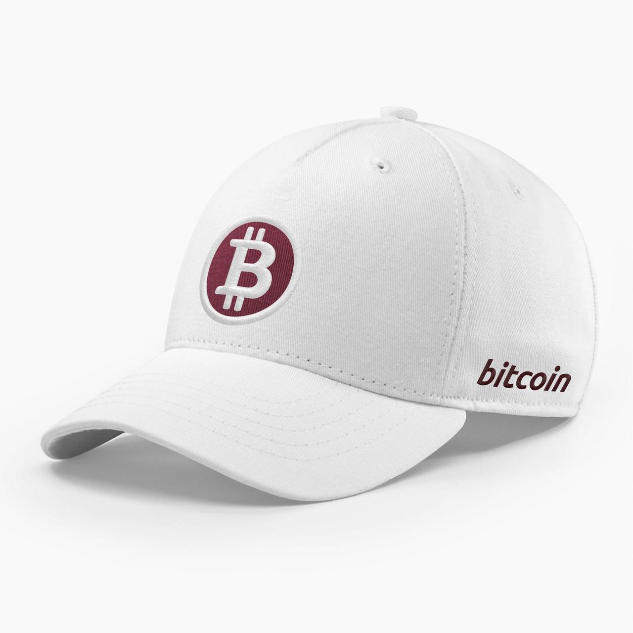 Кепка бейсболка INAL Біткоін Bitcoin BTC S / 53-54 Білий 91553