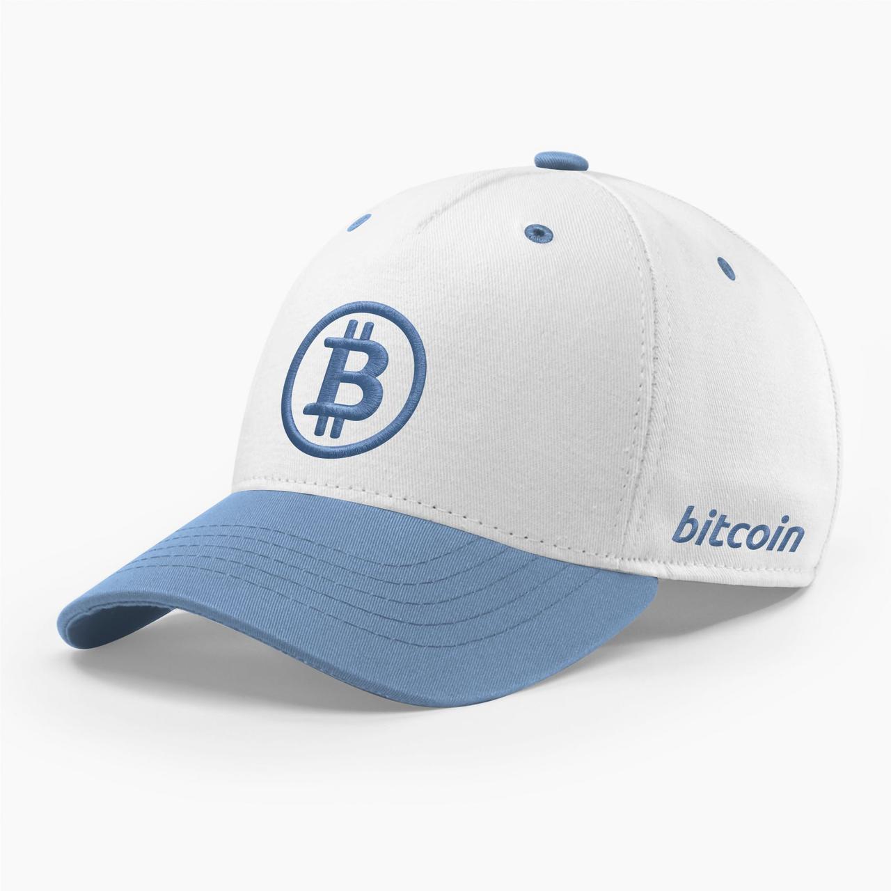 Кепка бейсболка INAL Біткоін Bitcoin BTC S / 53-54 Білий 92053, фото 1