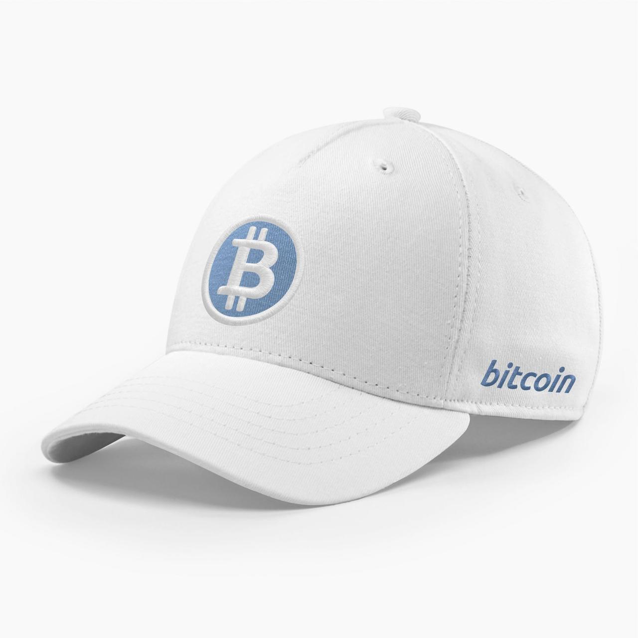 Кепка бейсболка INAL Биткоин Bitcoin BTC M / 55-56 RU Білий 92355