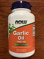 Масло Чеснока Now Foods, Garlic Oil 1500 mg 250 Softgels