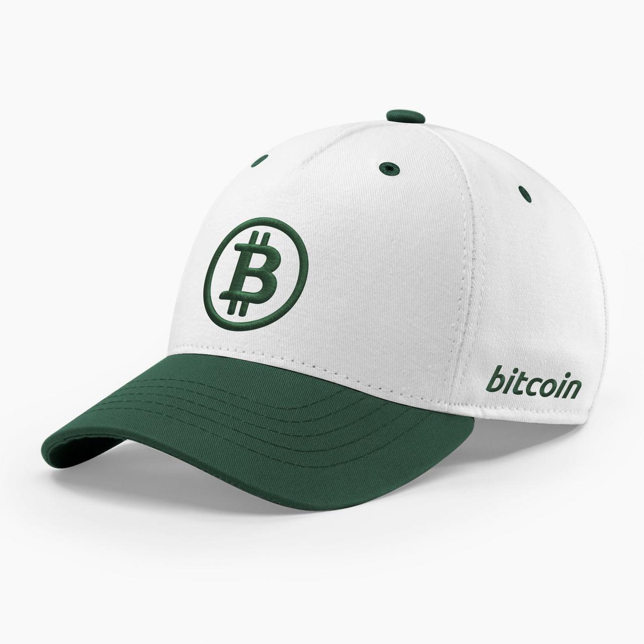 Кепка бейсболка INAL Биткоин Bitcoin BTC M / 55-56 RU Белый 92655