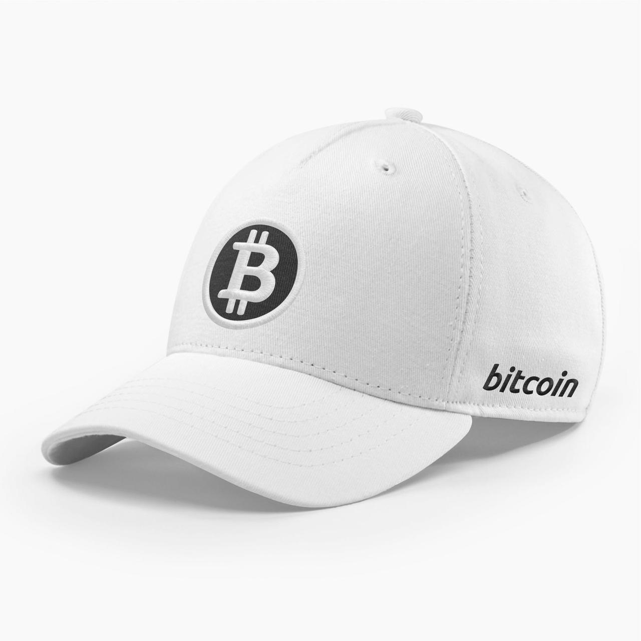 Кепка бейсболка INAL Біткоін Bitcoin BTC S / 53-54 Білий 102453, фото 1