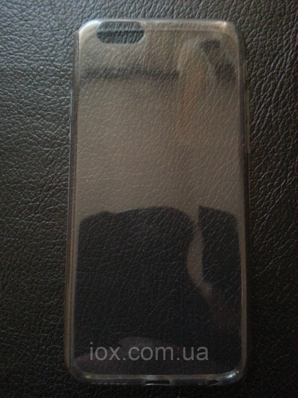 Силіконовий прозоро-чорний чохол для phone 6