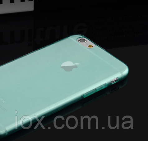 Силіконовий блакитний чохол для Iphone 6