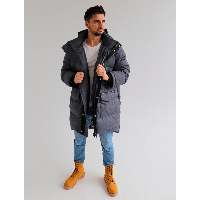 Мужская зимняя курточка со светоотражающими вставками