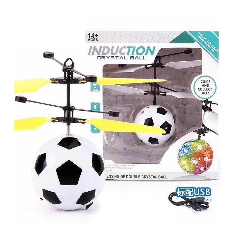 Летюча куля Flying Ball Футбольний м'яч індукційний USB-заряд, світло, фото 1