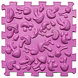 Килимок масажний Пазли Мікс Гриби,Шишки,Шипи,Їжачки,Травичка 1 елемент Ортек,Україна, фото 9