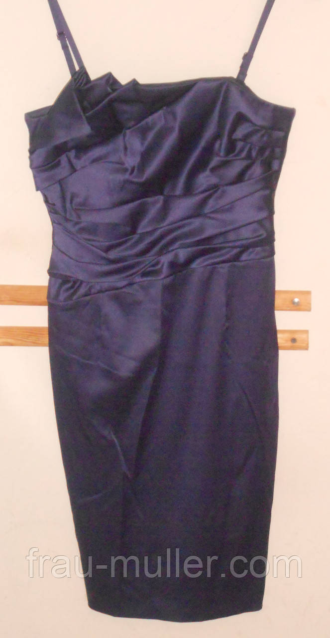 Вечірнє плаття з фіолетового атласу на кісточках Solar, фото 1