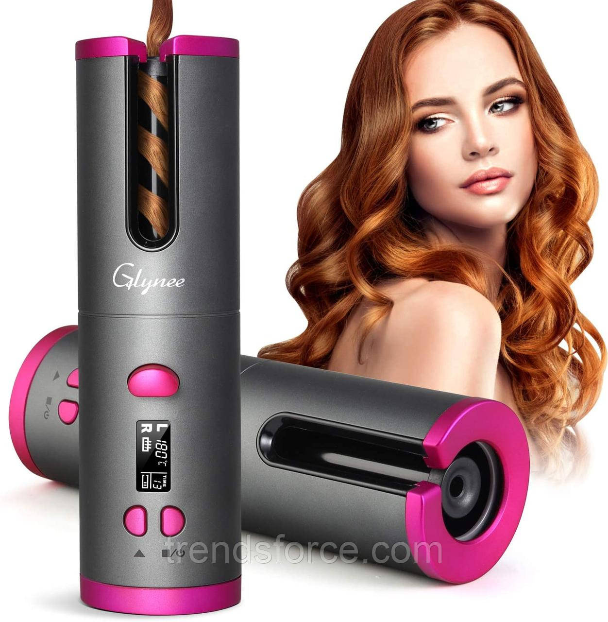 Автоматична плойка для завивання волосся Glynee Cordless Curls Ramindong RD-060 184259