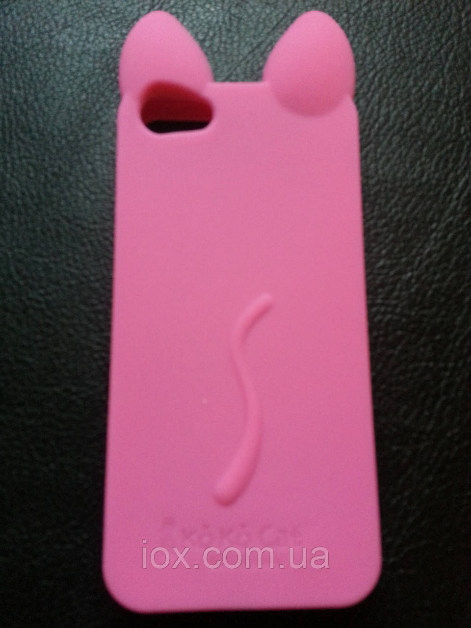 Чохол силіконовий "Рожевий кіт" для iPhone 5/5s