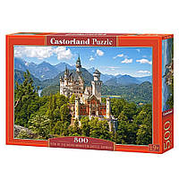 Пазл "Вид на замок Нойшванштайн, Німеччина", 500 елементів Castorland (5904438053544)