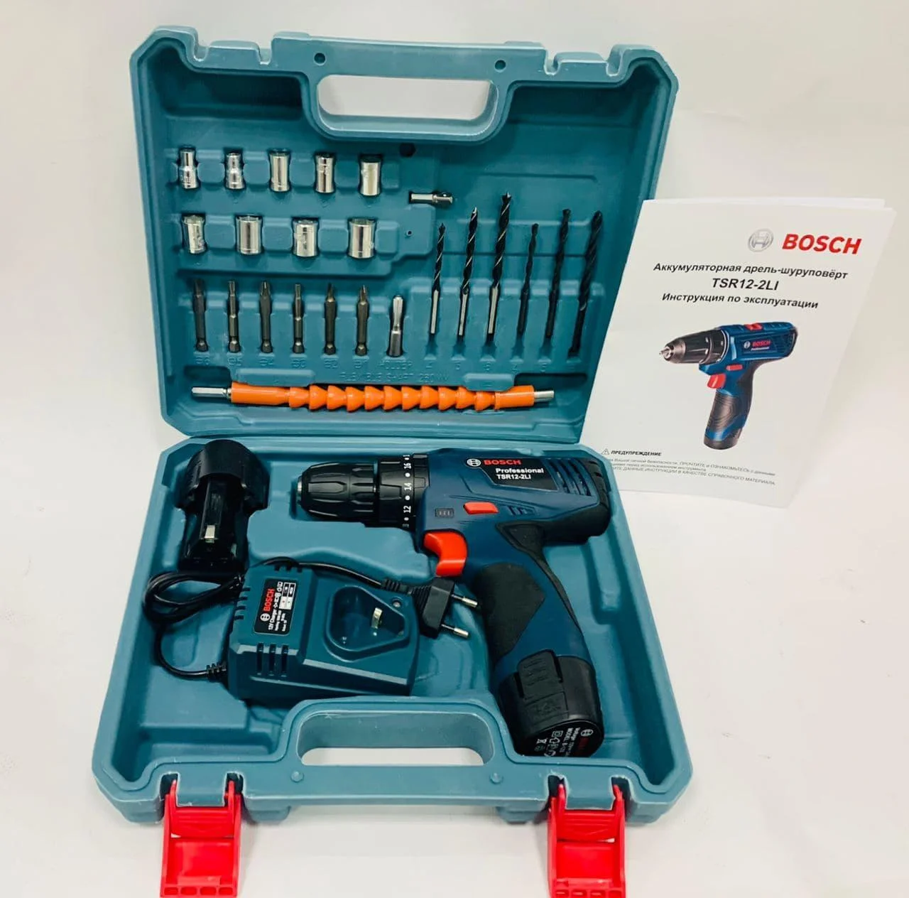 Аккумуляторный Ударный Шуруповерт Bosch TSR12-2Li + Набор Инструмента ...