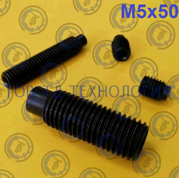 ВиНТ ВСТАНОВНИЙ DIN 915 М5х50, ГОСТ 11075-93, ISO 4028.