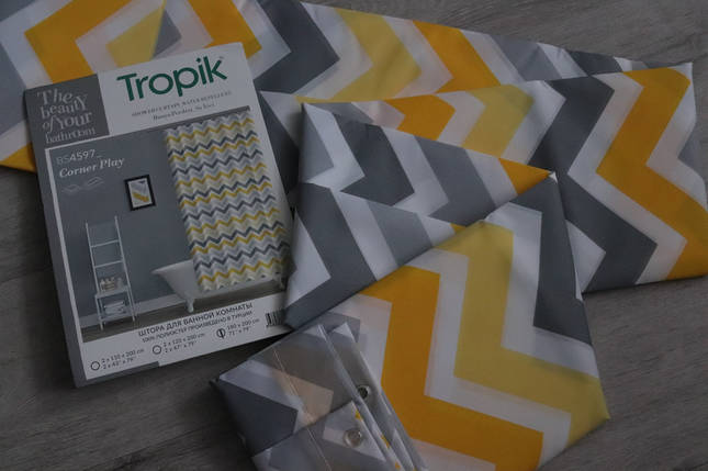 Штора для ванної Corner Play Tropik Туреччина 180*200 см, фото 3