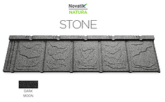 Композитна черепиця Novatik NATURA STONE Dark Moon (чорний)