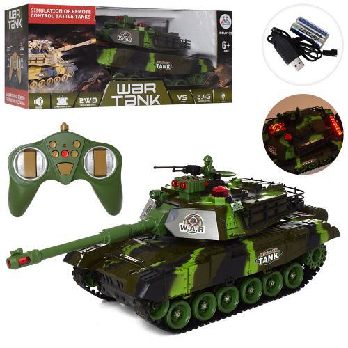 Танк на р/к, WAR TANK акум, звук, світло 55 см, 2 кольори