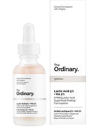The Ordinary Lactic Acid 5% + HA 2% Пілінг для обличчя з 5% молочною та гіалуроновою кислотою Оригінал Канада