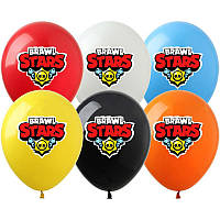 Кульки "Бравл Старс / Битва зірок" 12" (30см) З ГЕЛІЄМ повітряні з малюнком поштучно (асорті логотип)