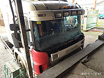 Производство и замена лобового стекла триплекс на грузовике Scania 4 в Никополе (Украина). 1