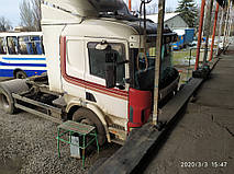 Производство и замена лобового стекла триплекс на грузовике Scania 4 в Никополе (Украина). 3