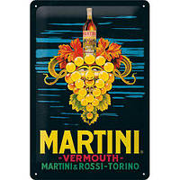 Табличка металлическая Martini Vermouth | Nostalgic-Art 22320