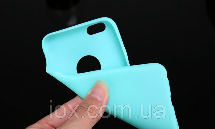 Силіконовий блакитний чохол для Iphone 6/6s