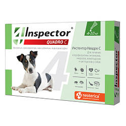 Інспенсер Quadro С (Inspector) краплі для собак, 1 піпетка 4-10 кг