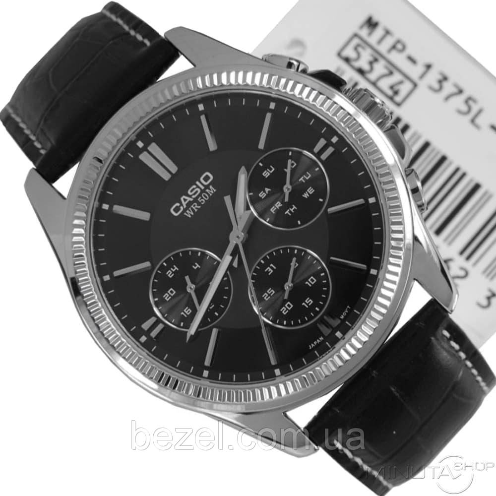 Чоловічий годинник Casio MTP-1375L-1A Касіо японські кварцові