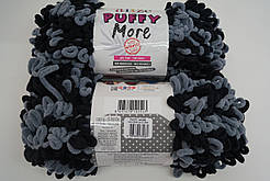 Alize Puffy More (Пуфі Море) - 6284 сірий, чорний