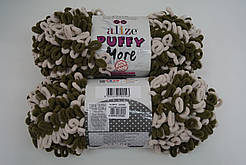 Alize Puffy More (Пуфі Море) - 6264 св. беж, зелений
