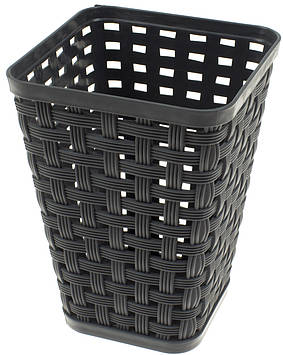 Стакан для ручок пласт. "Ротанг" 87х87х120мм №БП-339(50)