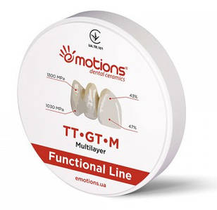 Цирконієвий диск TT-GT-M Funcional 3D-мультилеер Ø 98мм для CAD/CAM систем, Emotions (Эмоушенз)