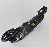 Самокат двухколісний Best Scooter 91458 чорно-червоний (2 амортизатори), фото 4