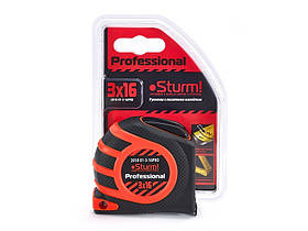 Рулетка 3 мх16 мм посилений магніт Sturm 2010-01-3-16PRO (зчитувати опис)