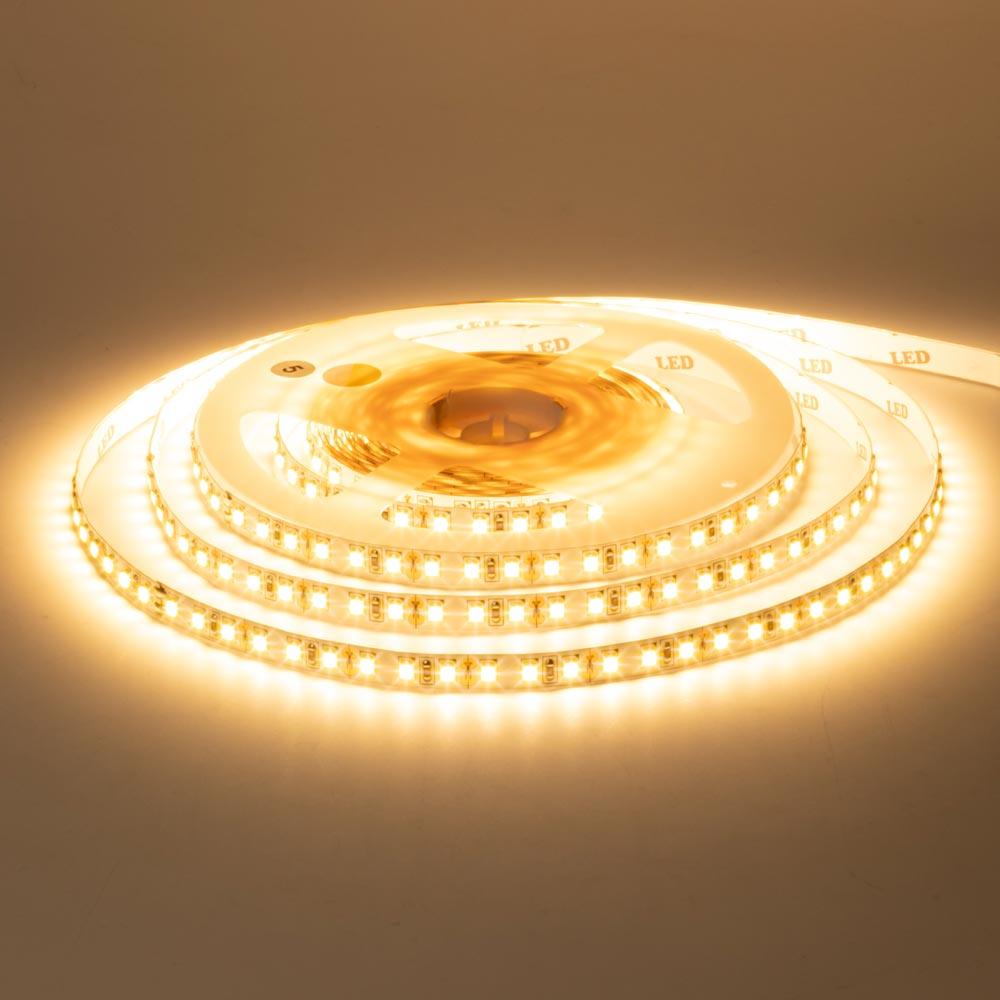 Світлодіодна стрічка LED 12 в біла тепла New smd3528 120led/м негерметична ((лед стрічка)