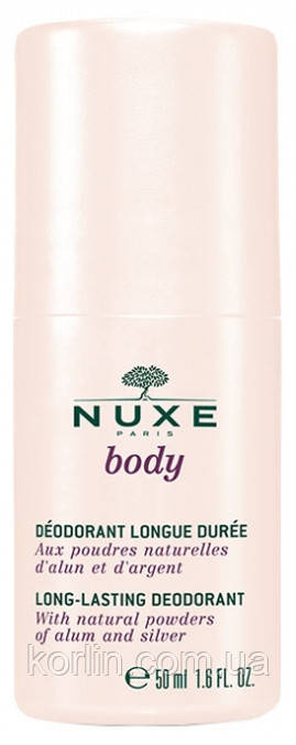 Nuxe Body Long-Lasting Deodorant Мінеральний Кульковий Дезодорант Тривалої Дії Нюкс Франція 50 мл